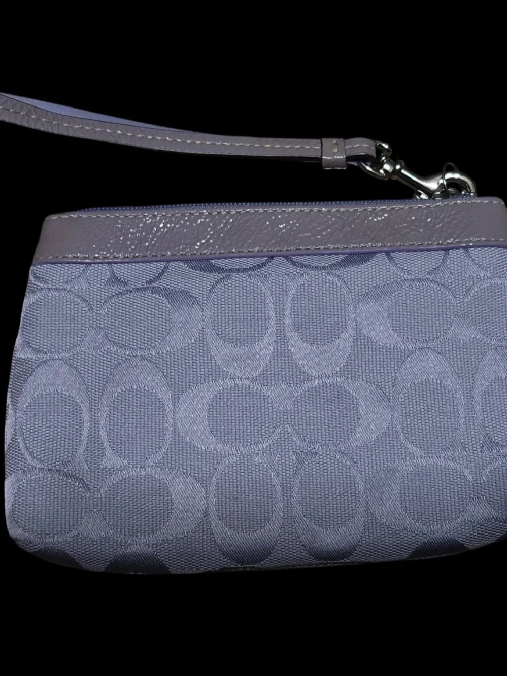 Coach Lavender Signature Jacquard Satchel and Wallet Set